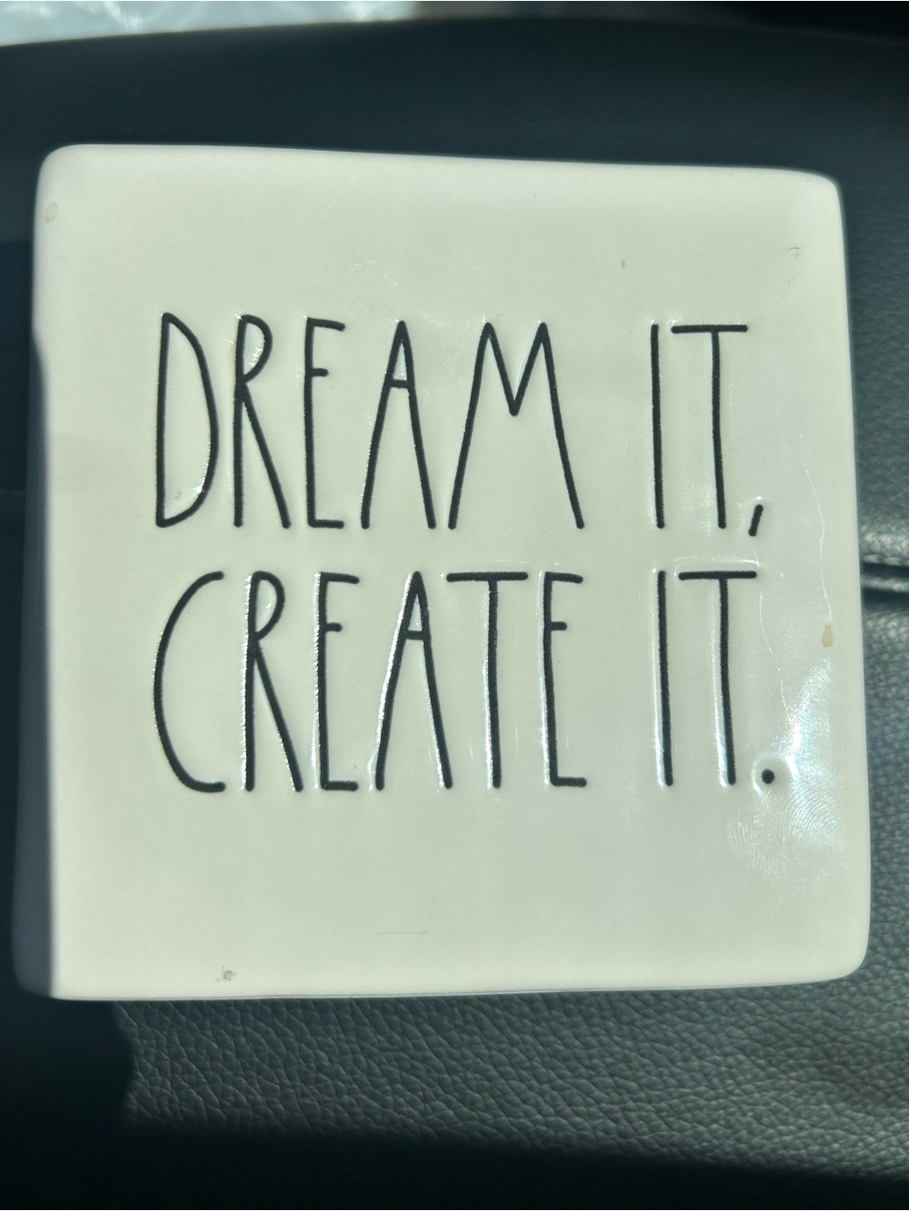 Rae Dunn By MAGENTA Ceramic dream it creat it, Pencil,Makeup brush Holder